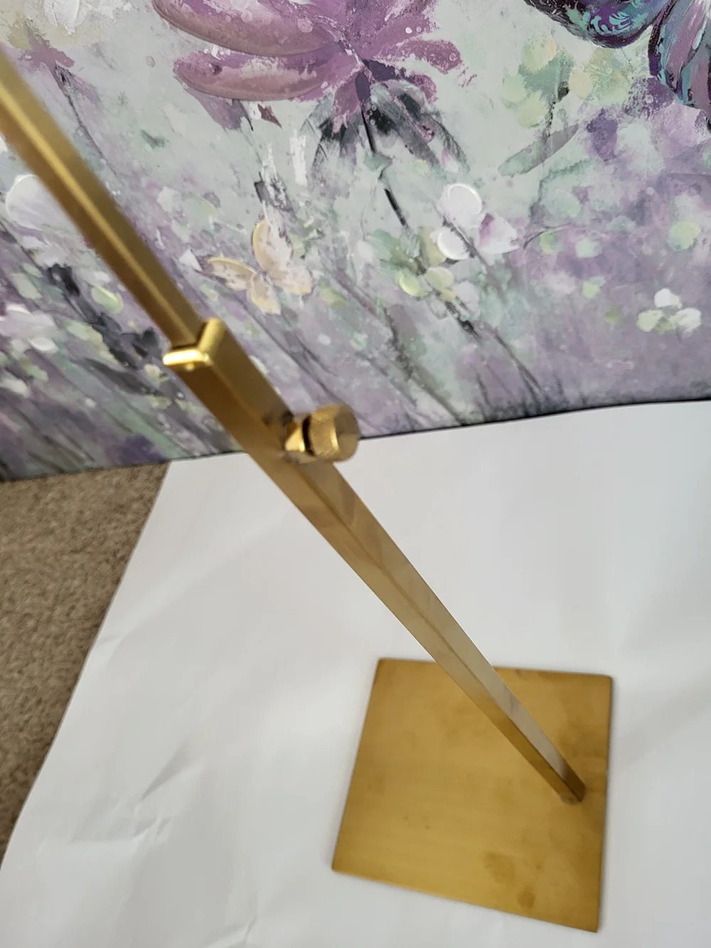 Purse Or Bag Stand In Gold Color For Display Selling Posh